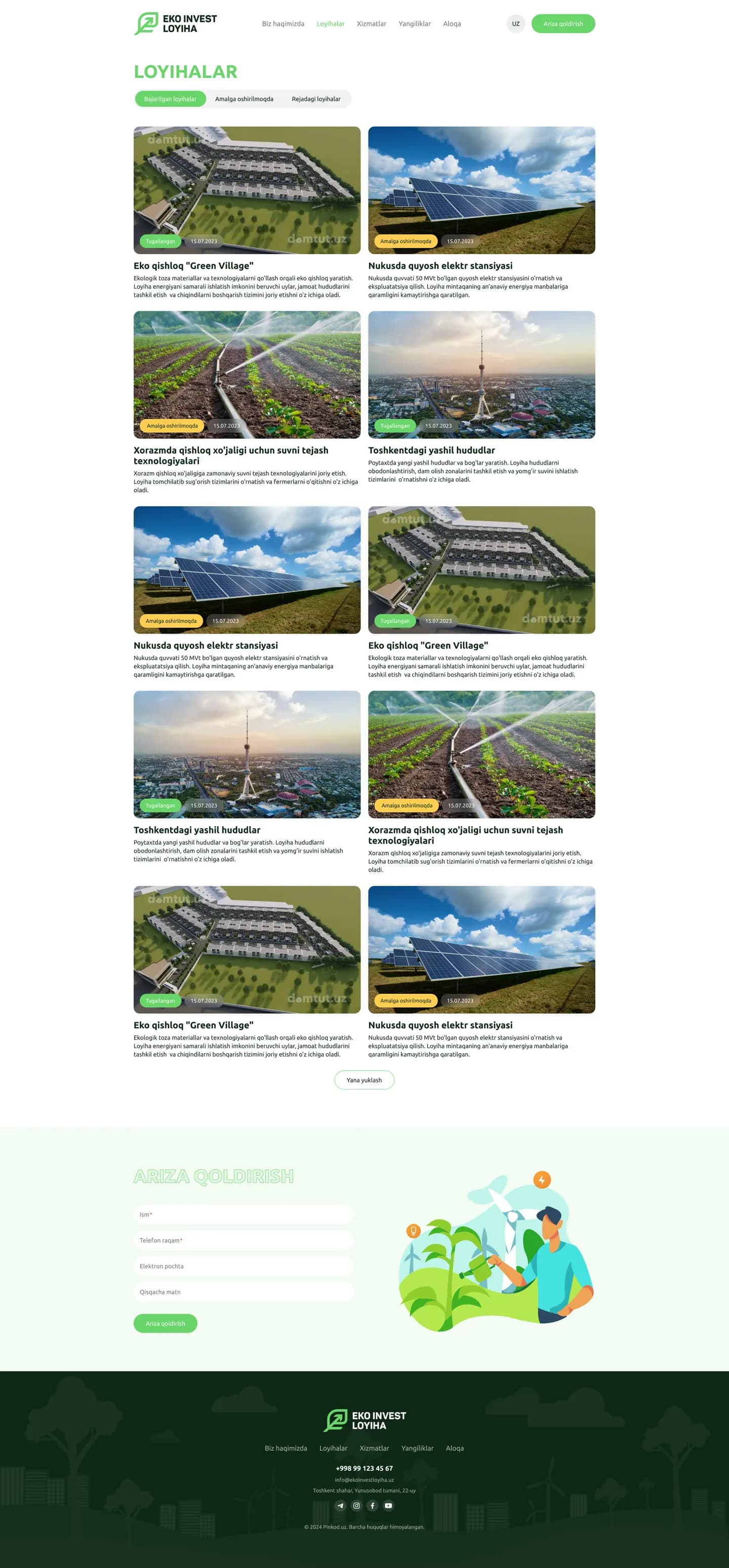 EKO INVEST LOYIHA — 2